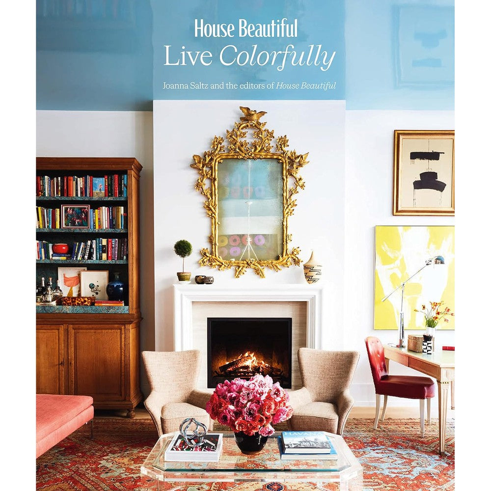 House Beautiful Live Colorfully book front view decorative coffee table book