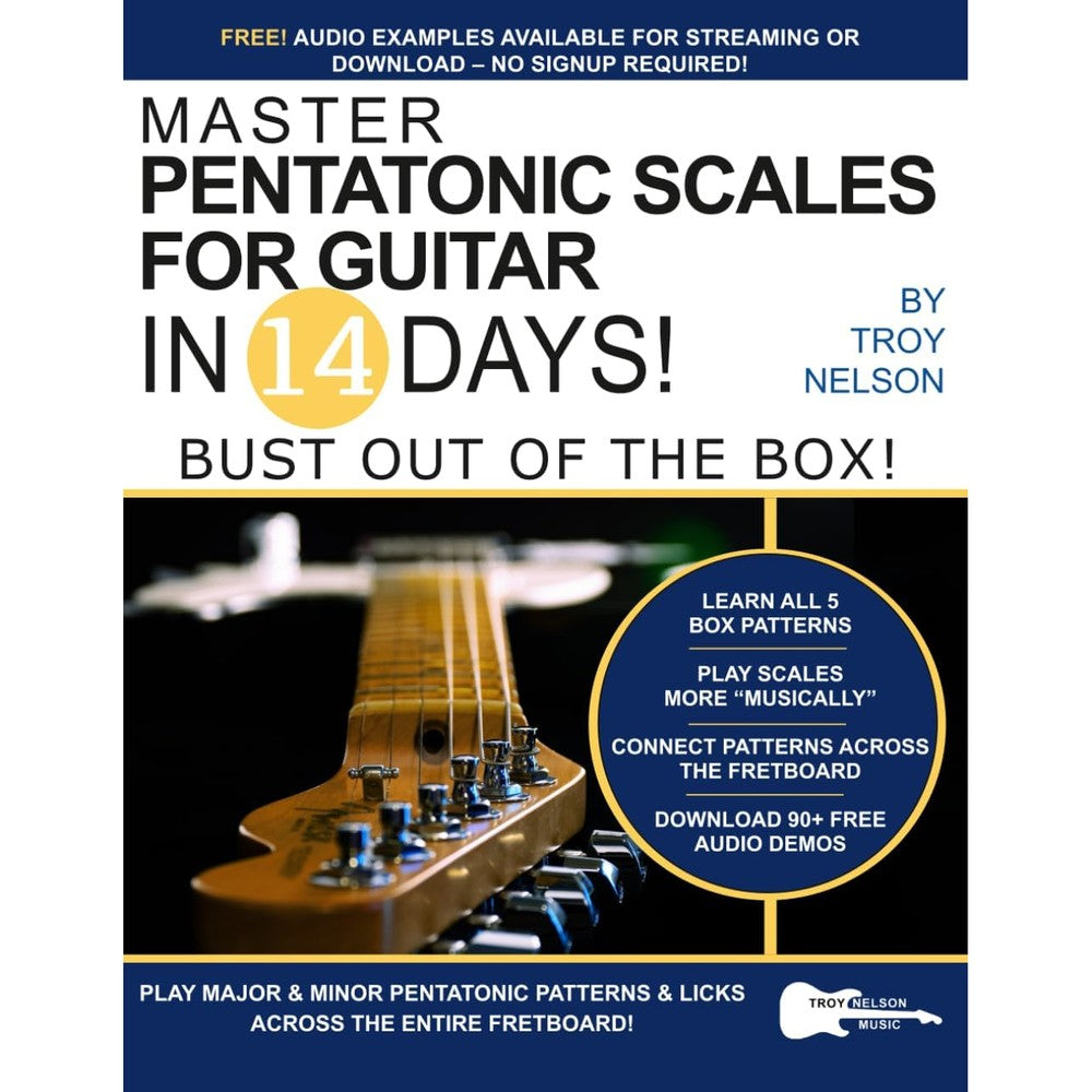 Troy Nelson Master Pentatonic Scales For Guitar paperback front cover view