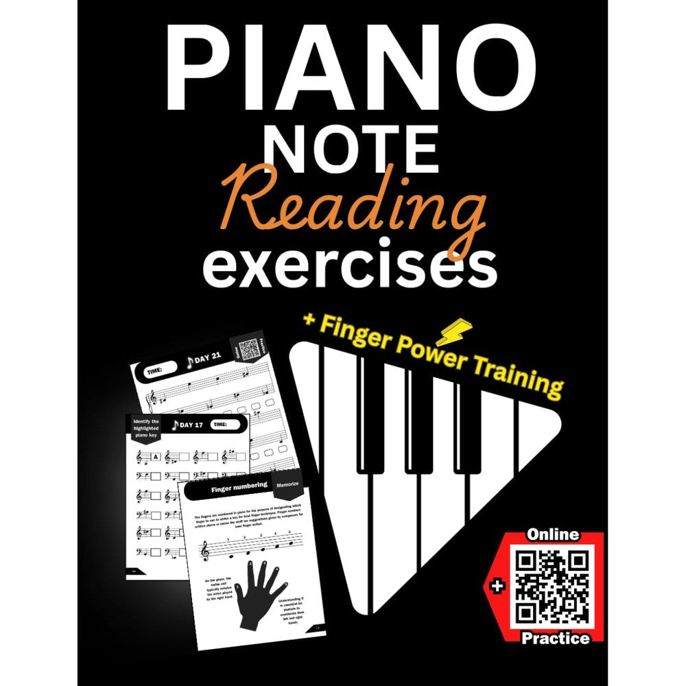 Piano Note Reading Exercises: How to Read Music Fast for Beginners (in 10 Minutes a Day). +Online Practice & Theory