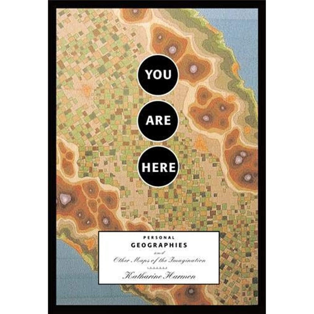 Princeton Architectural Press You Are Here book front view displaying creative cartography artwork.