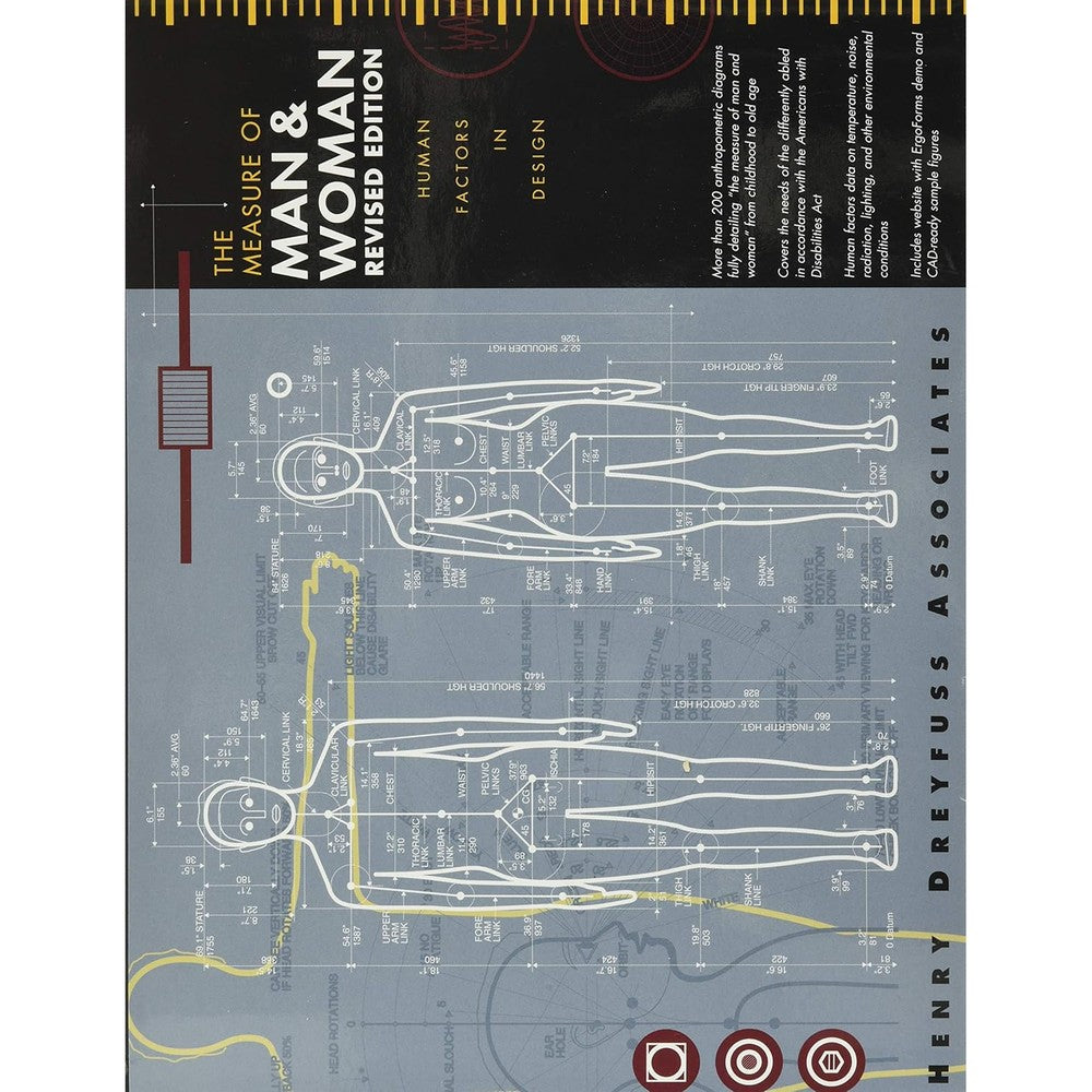 The Measure Of Man And Woman Human Factors In Design By Alvin R Tilley Revised Edition Hardcover Ergonomics Reference Book