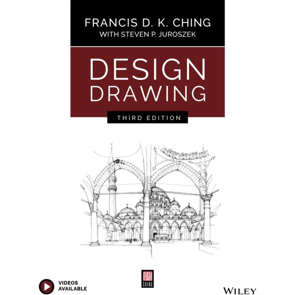 Wiley Design Drawing Third Edition front cover paperback book for architectural sketching.