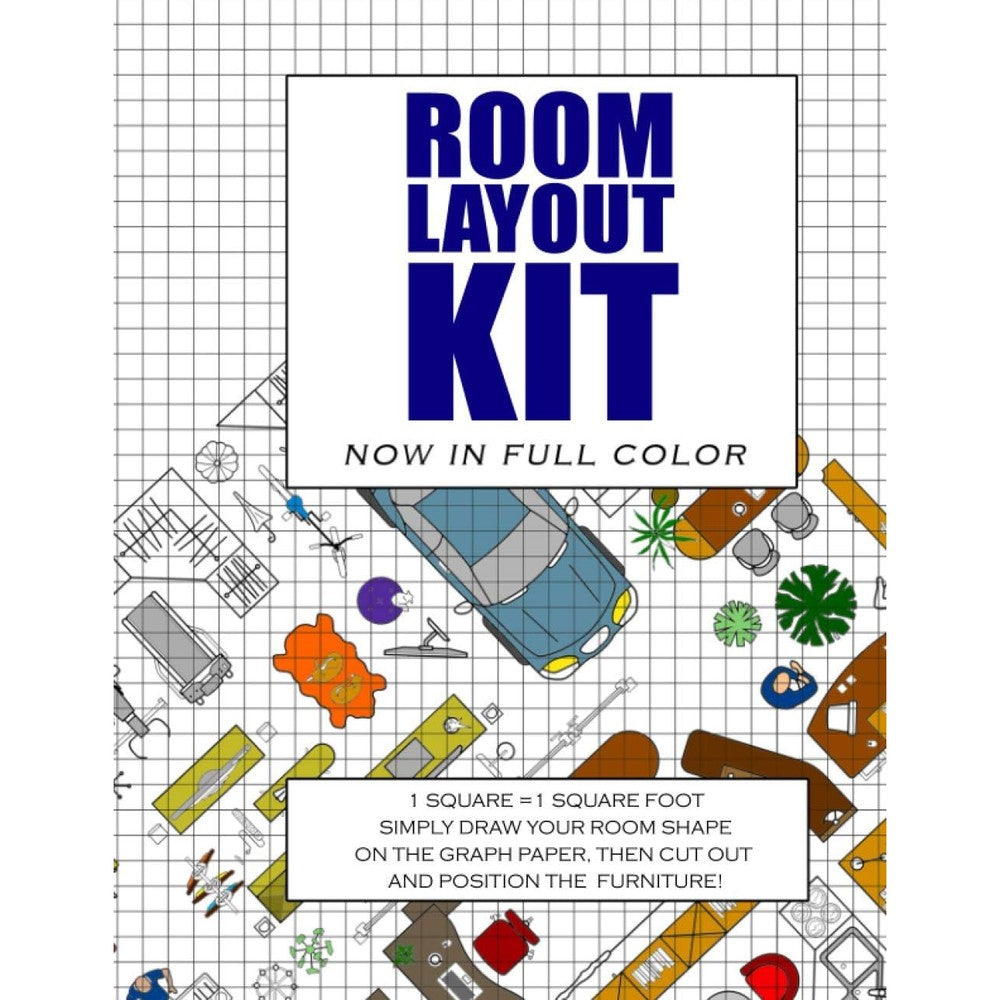 Room Layout Kit: Now In Full Color. The perfect furniture lay out planner - Plan your home interior designs using this scaled room layout template
