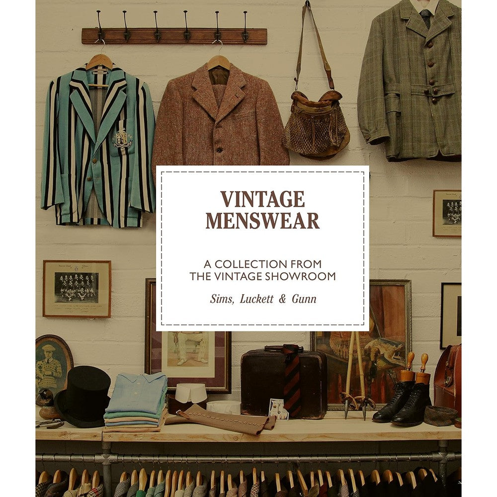 Laurence King Vintage Menswear book cover front view for fashion designers