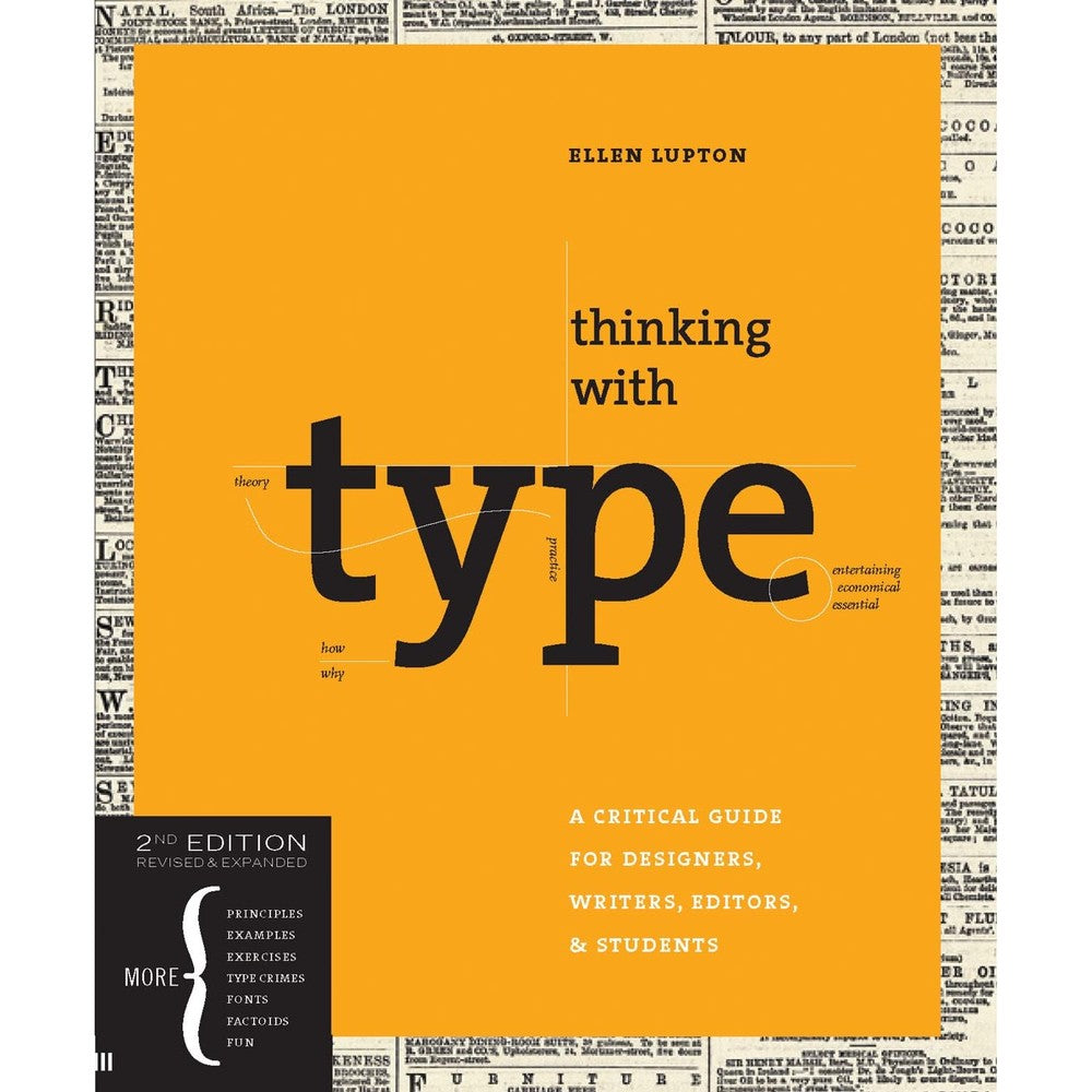 Thinking With Type by Ellen Lupton book cover front view