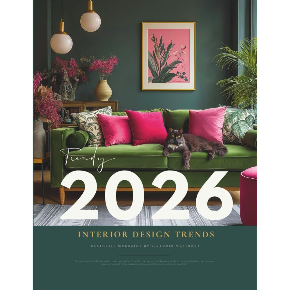 Victoria McKinney 2026 Interior Design Trends Magazine From Quiet Luxury To Joyful Maximalism Paperback Curated Mood Board Book