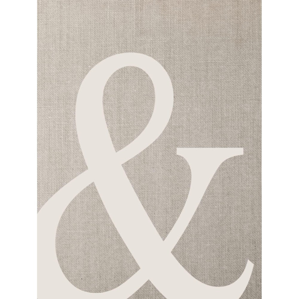 Decor Impressions Ampersand Neutral Aesthetic Decorative Book Hardcover Faux Linen For Bookshelf And Coffee Table Styling With 550 Lined Pages