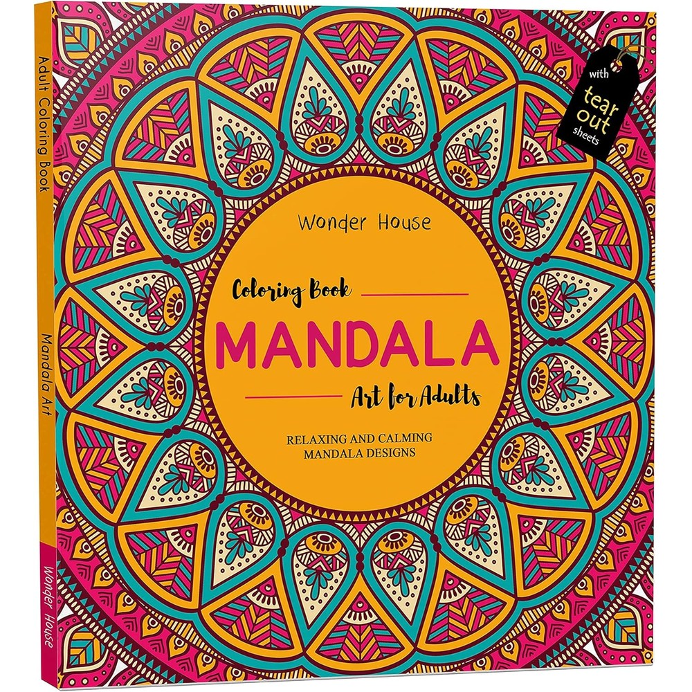 Wonder House Books Mandala Art Colouring Book For Adults With Convenient Tear Out Sheets Paperback Format