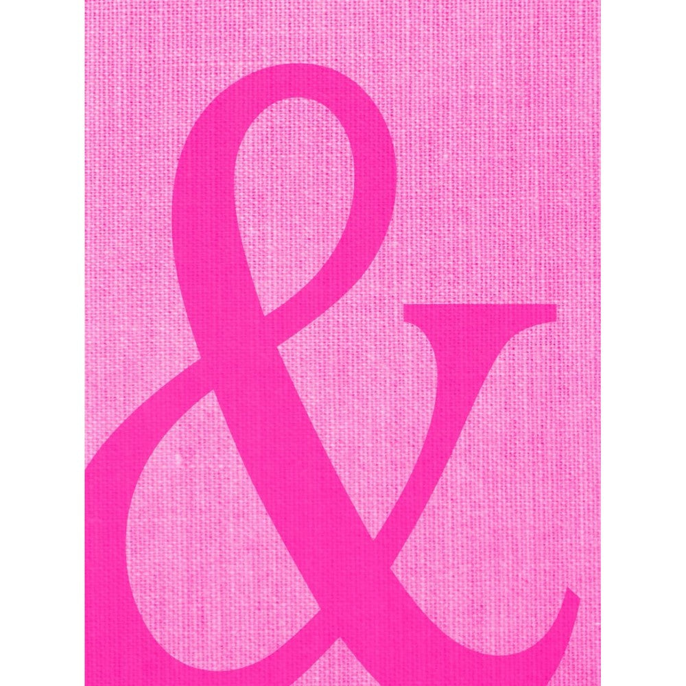 Decor Impressions Pink Ampersand Hardcover Coffee Table Book For Home Decor With Lined Journal Pages Preppy Aesthetic 8.5 By 11 Inches
