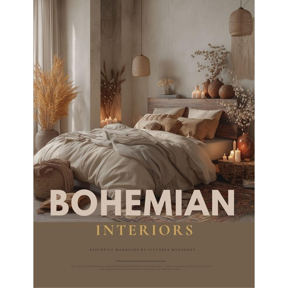 Bohemian Interior Design Aesthetic Magazine: A Practical Western Boho Style Book for Every Home by Victoria McKinney E-Book Edition