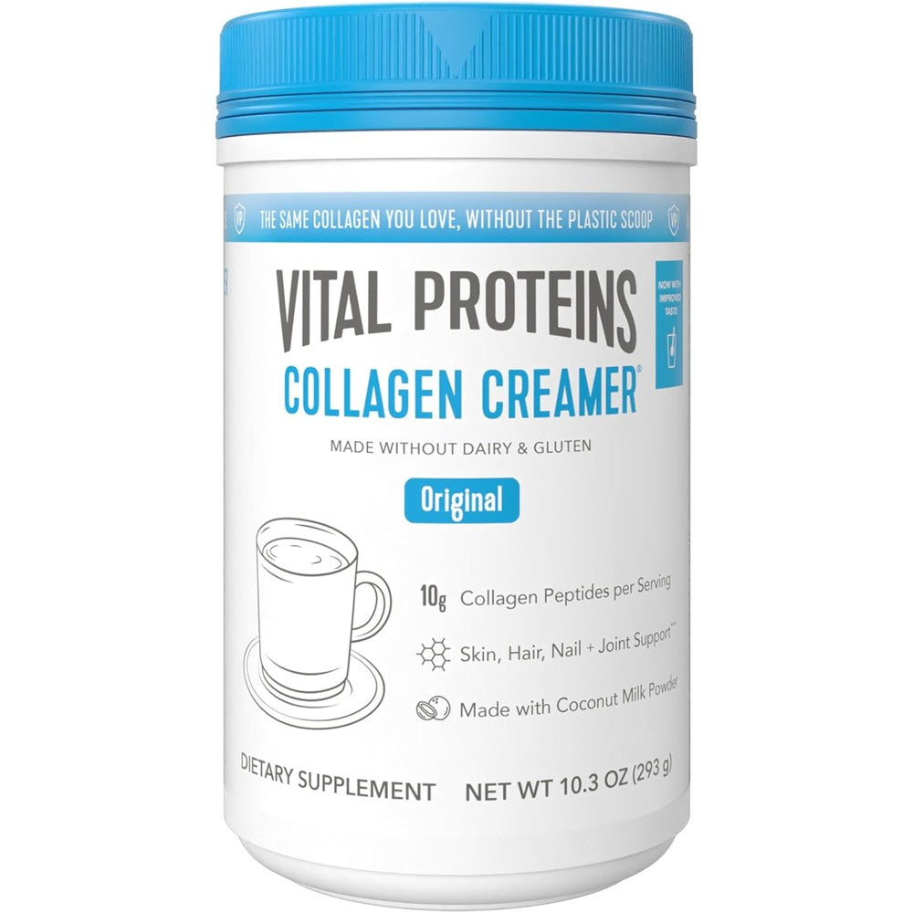 Vital Proteins Collagen Creamer Original Powder Supplement Sourced With Grass Fed Bovine Collagen Peptides And Coconut Milk 10.3 Ounce