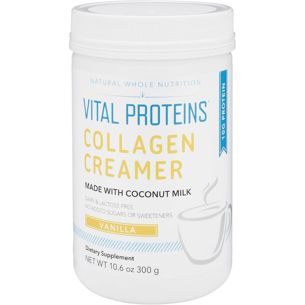 Vital Proteins Vanilla Collagen Creamer Powder For Coffee And Tea 10.6 Ounces