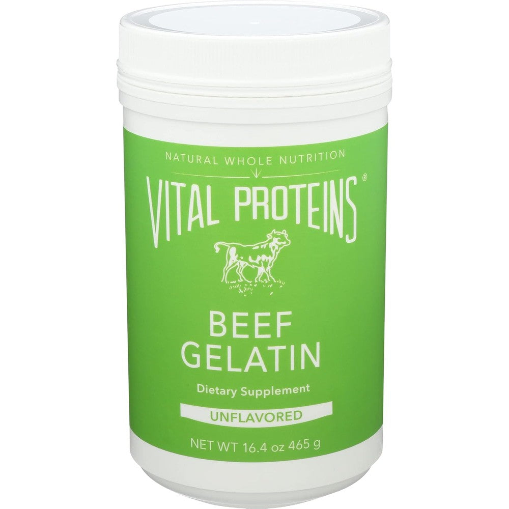 Vital Proteins Beef Gelatin Unflavored Grass Fed Bovine Hide Dietary Supplement Powder 16.4 Ounce