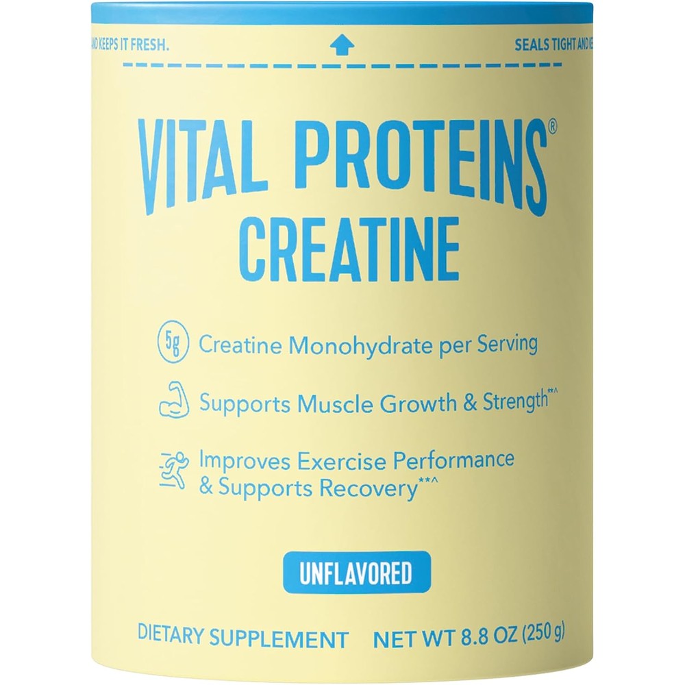 Vital Proteins 5g Creatine Monohydrate Unflavored Powder For Muscle Support 8.8 Ounce