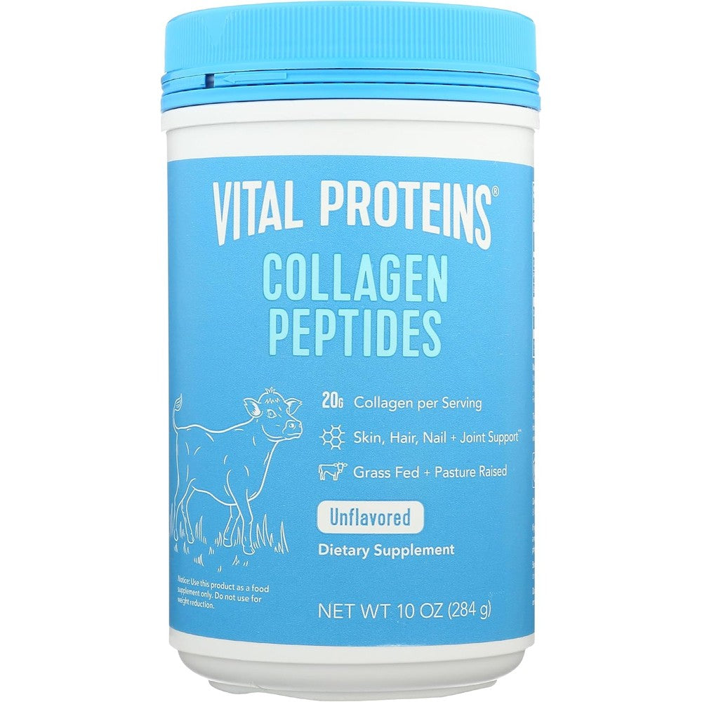Vital Proteins Collagen Peptides Unflavored Powder For Hair Skin Nails And Joints 10 Ounce Container