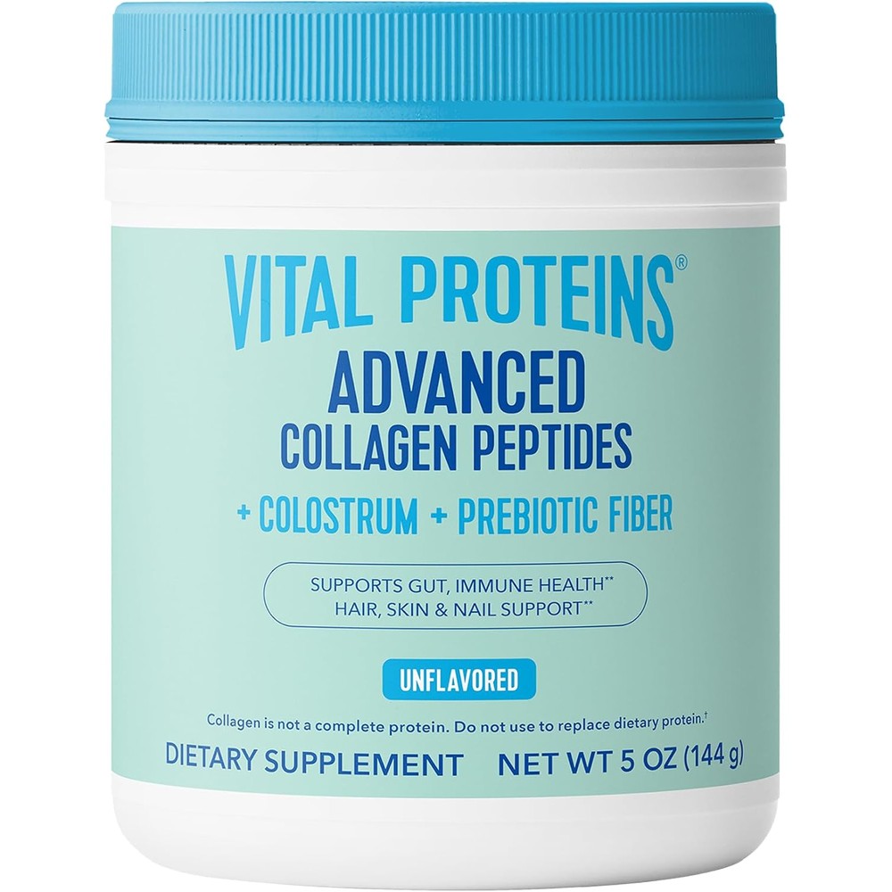 Vital Proteins Advanced Collagen Peptides With Bovine Colostrum And Prebiotic Fiber Powder Unflavored 5 Ounce 16 Servings