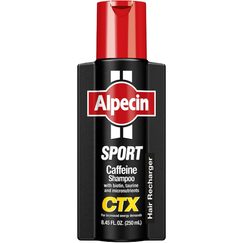 Alpecin CTX Sport Caffeine Shampoo 8.45 Fluid Ounces With Biotin Niacin Castor Oil And Taurine For Men