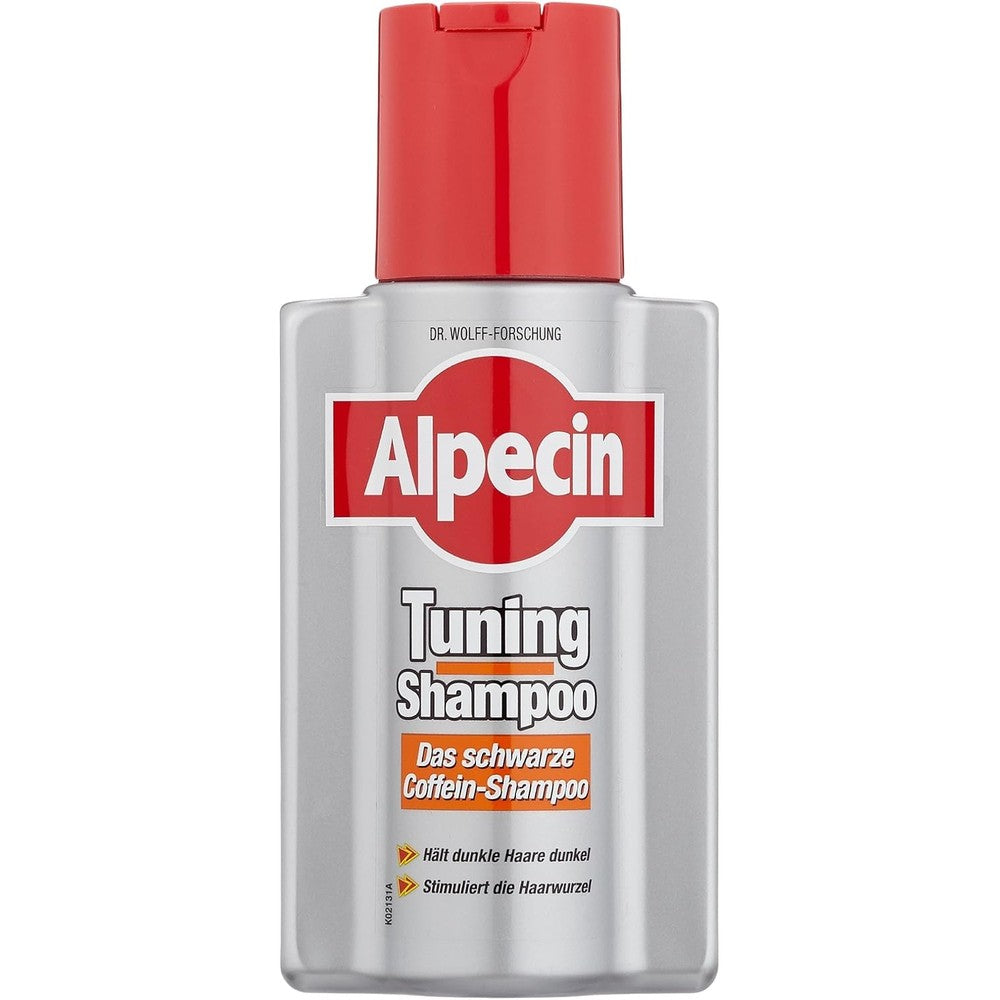 Alpecin Tuning Shampoo 200ml Preserves Natural Hair Colour And Supports Natural Hair Growth Dark Caffeine Shampoo To Cover Early Grey Hairs Made In...