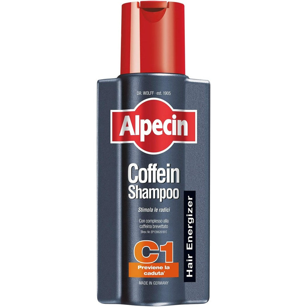 Alpecin Caffeine Shampoo C1 Energizing Scalp Care For Thinning Hair 250 Milliliters