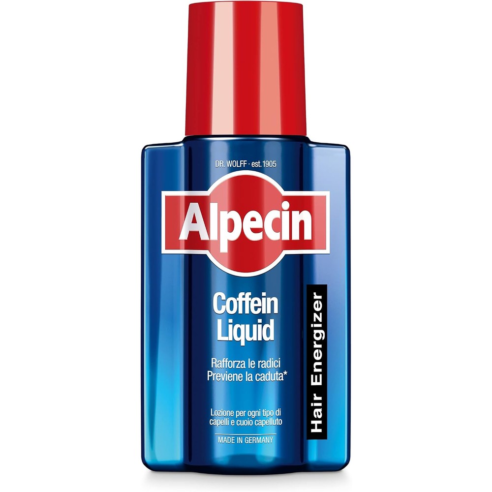 Dr. Wolff Italia Alpecin Caffeine Liquid Scalp Tonic Hair Energizer After Shampoo Treatment 200 Milliliters