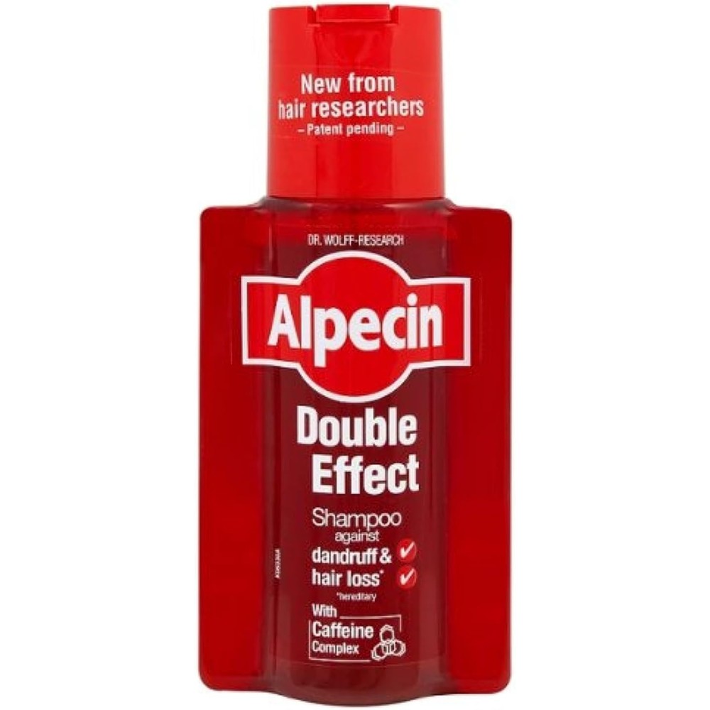 Alpecin Double Effect Caffeine Shampoo 200 Milliliter Pack Of 2 Anti Dandruff And Hair Fall Control