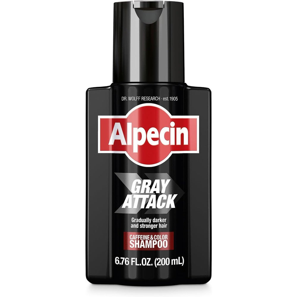 Alpecin Gray Attack Caffeine And Color Shampoo, 6.76 Fluid Ounces