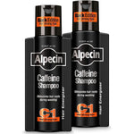 Alpecin C1 Caffeine Shampoo Black Edition, 2 x 250 Milliliters For Natural Hair Growth