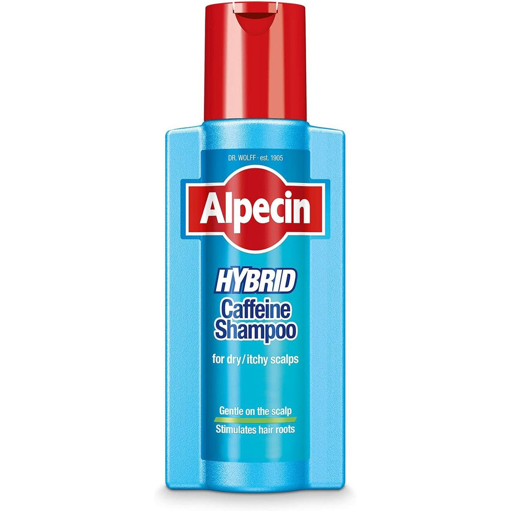 Alpecin Hybrid Caffeine Shampoo For Men With Dry Itchy Sensitive Scalps Moisturizes Thinning Hair Natural Hair Growth 8.45 Fluid Ounce