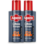 Alpecin C1 Caffeine Shampoo 8.45 Fluid Ounce Pack Of 2 Men's Natural Hair Growth Shampoo For Thinning Hair With Niacin And Castor Oil