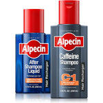 Alpecin C1 Caffeine Hair Care Set Shampoo And Liquid 8.45 Fluid Ounces Plus After Shampoo Liquid 6.76 Fluid Ounces