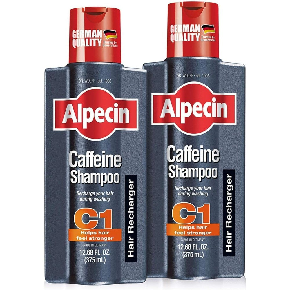 Alpecin C1 Caffeine Shampoo 12.68 Fluid Ounce Pack Of 2 Hair Growth Scalp Treatment