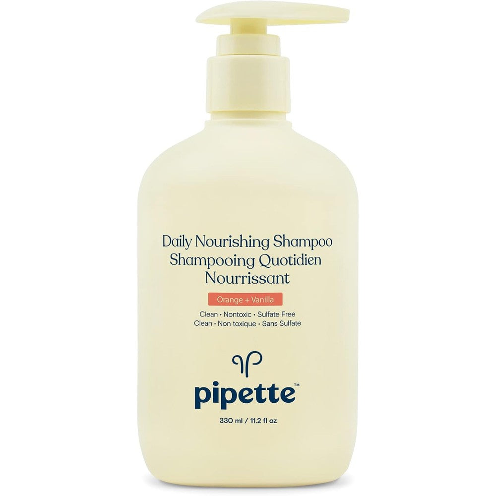 Pipette Daily Nourishing Shampoo For Kids Orange Vanilla 11.2 Fluid Ounce