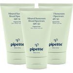 Pipette Mineral Sunscreen SPF 50 Broad Spectrum Baby Sunblock Non Toxic Fragrance Free Sensitive Skin 4 Fluid Ounce 3 Pack