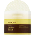Eqqualberry Collagen Glow Up Gel Toner Pads Brightening Korean Jelly Pad 4.73 Fluid Ounces 60 Pads