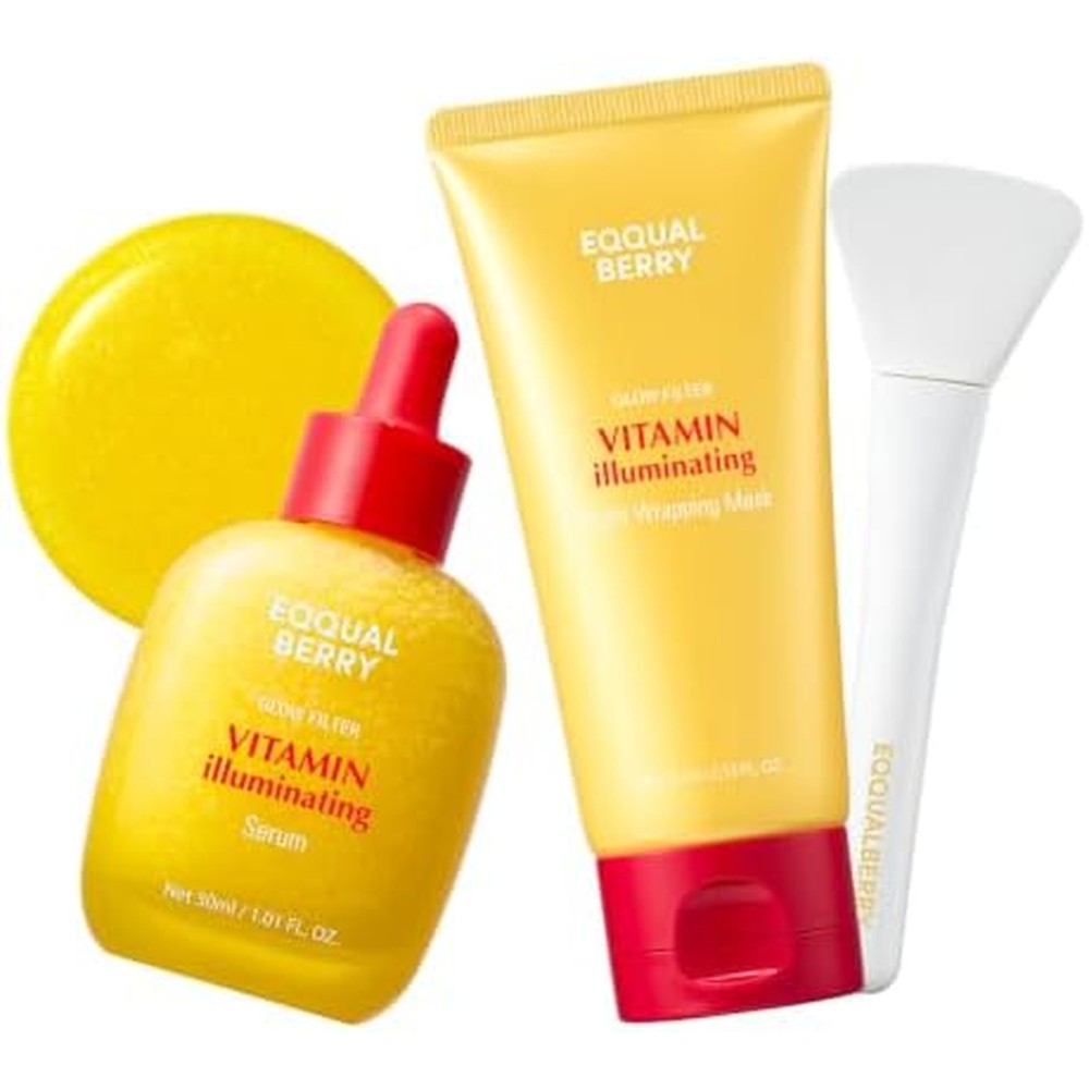 Arencia Overnight Glow Duo Vitamin C Serum With Niacinamide And TXA Plus Brightening Overnight Face Mask Korean Skincare