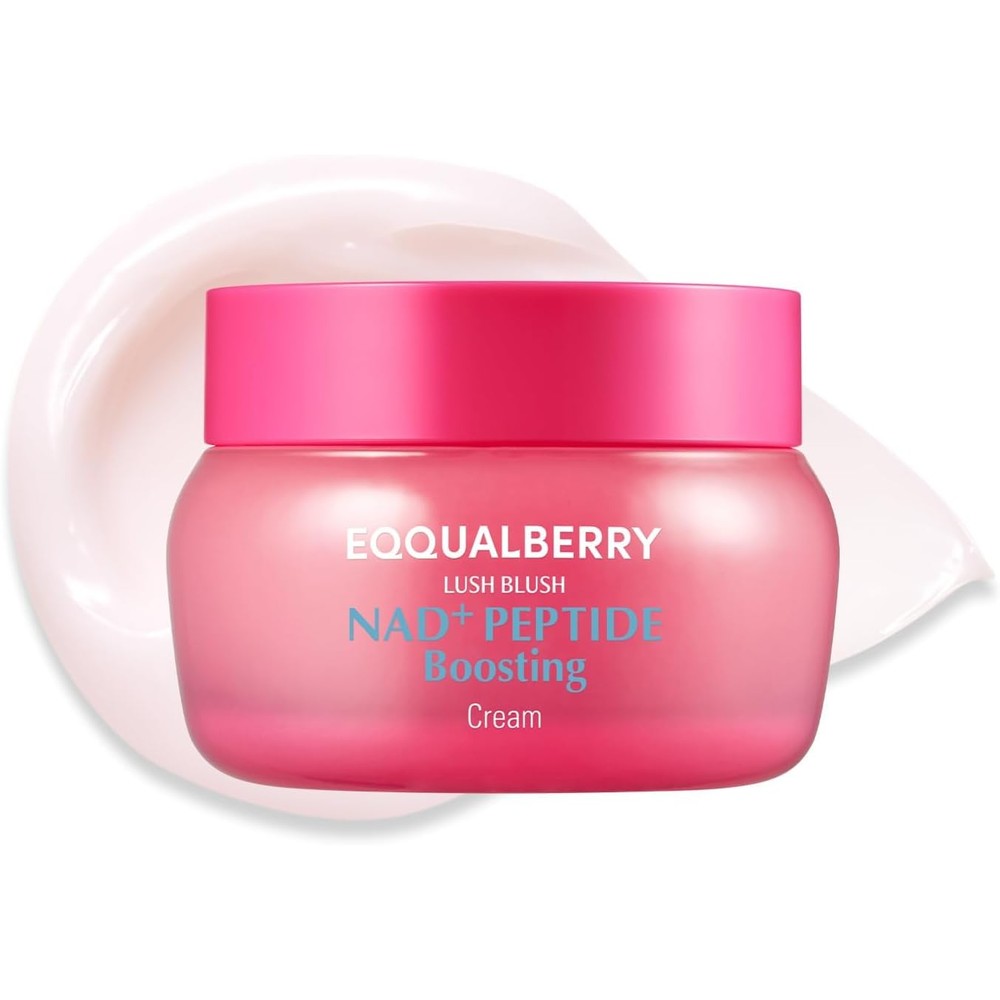 EQQUALBERRY NAD+ Peptide Boosting Cream 50 Milliliters Collagen Enhancing Moisturizer For Skin Elasticity And Firming Korean Face Cream