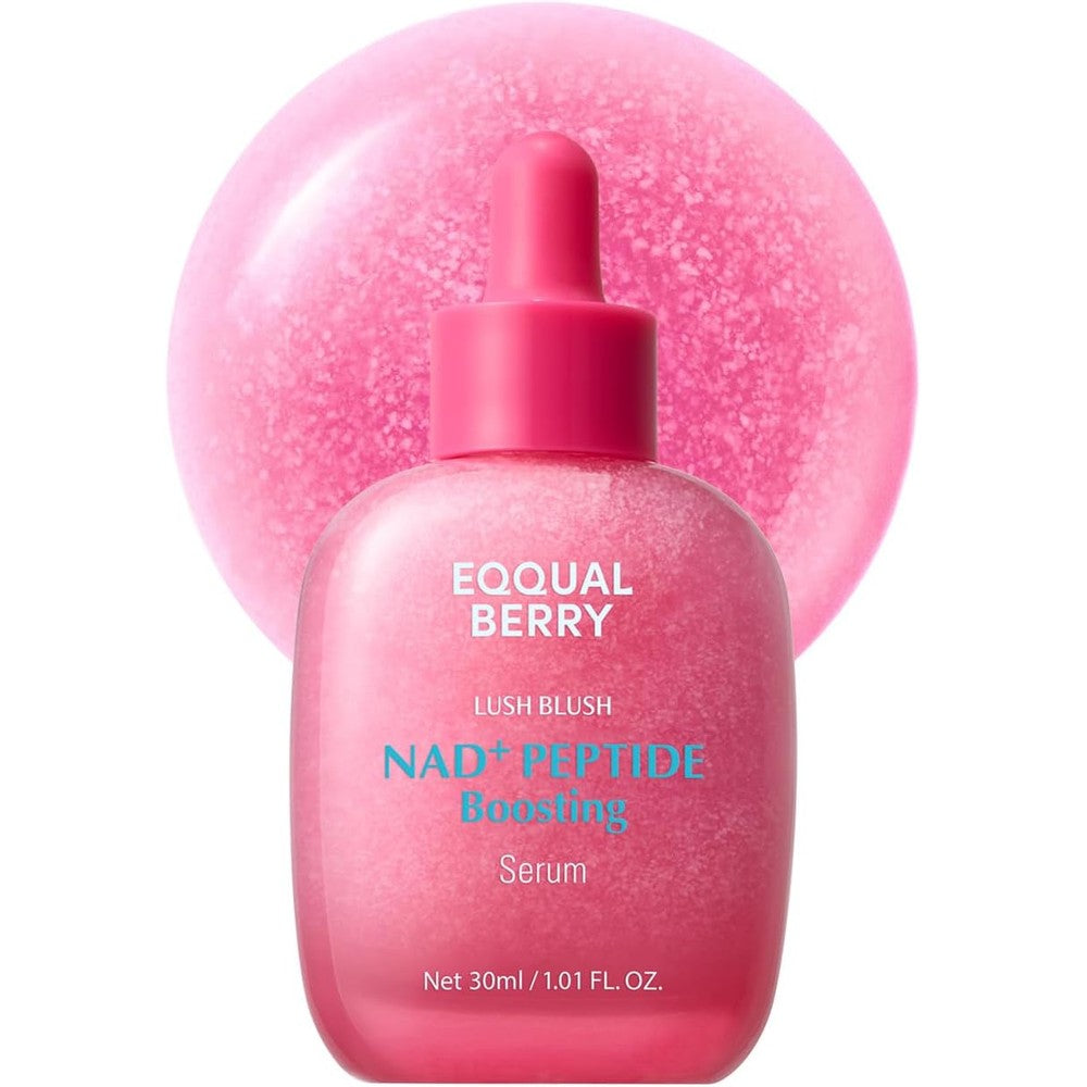 Eqqualberry NAD+ Peptide Boosting Serum 14 Peptide Face Serum With Niacinamide And Vegan Collagen For Firming And Anti Aging 1.01 Fluid Ounce 30 Mi...