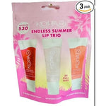 Kopari Endless Summer Lip Trio Lip Glossy Set Beachy Peach Clear Nude Beach 3 Full Size Tubes 0.35 Ounce Each
