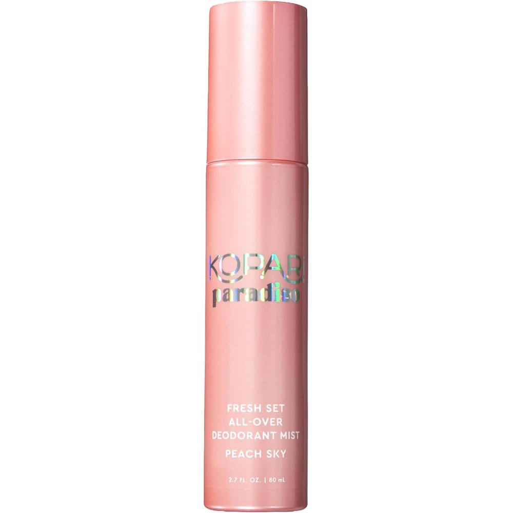 Kopari Paradiso Fresh Set All Over Deodorant Mist Peach Sky Aluminum Free Body Spray 2.7 Fluid Ounce