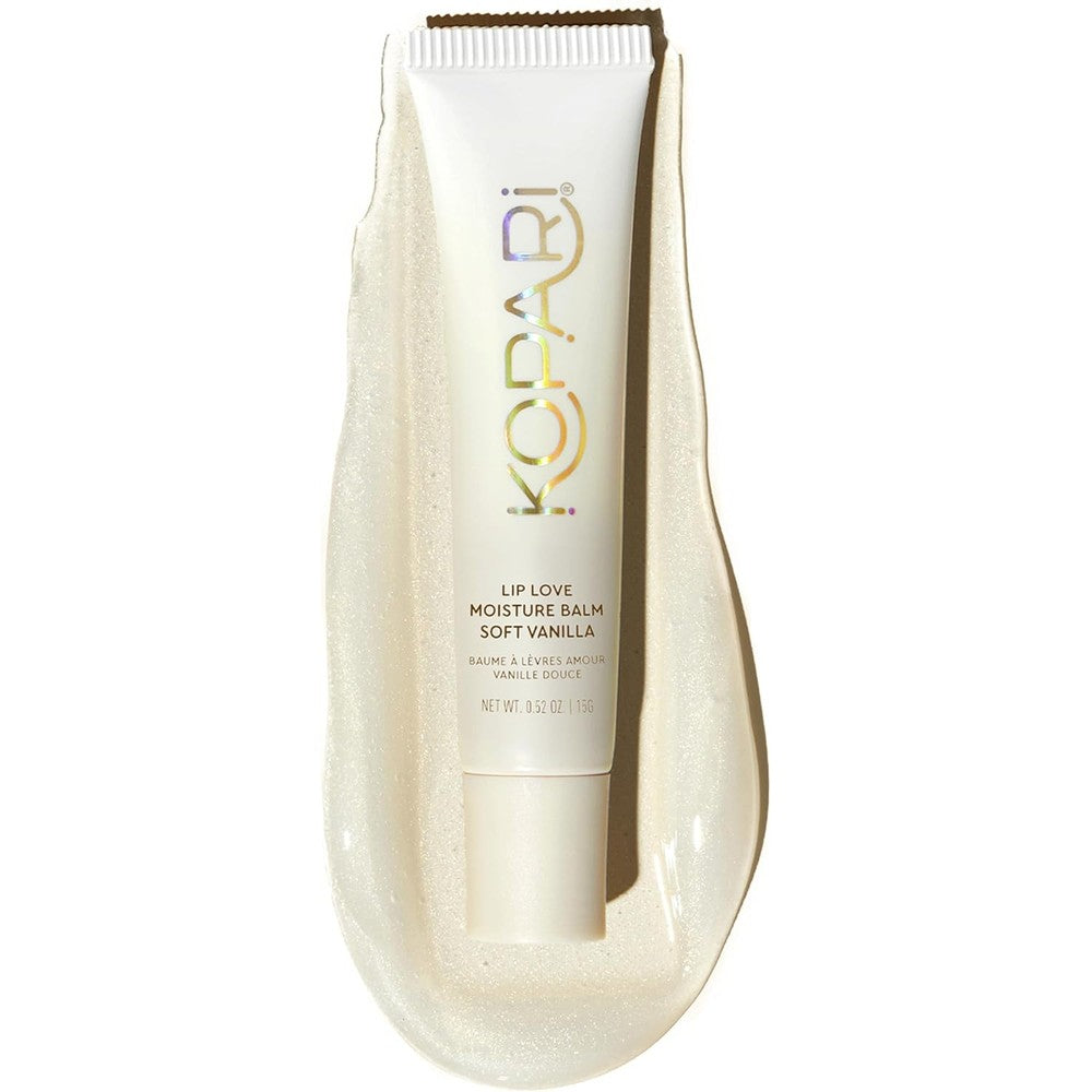 Kopari Lip Love Moisture Balm Soft Vanilla Shimmer Ceramide Hydrating Lip Treatment 0.35 Ounce