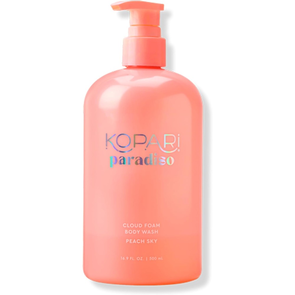 Kopari Paradiso Cloud Foam Body Wash Peach Sky 16.9 Fluid Ounce