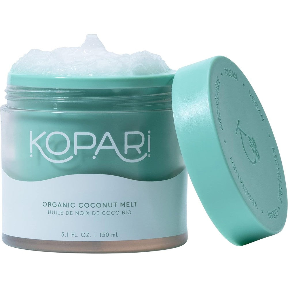Kopari Organic Tropical Coconut Melt Multi Purpose Skin Moisturizer 100% Unrefined Organic Coconut Oil 5.1 Fluid Ounces