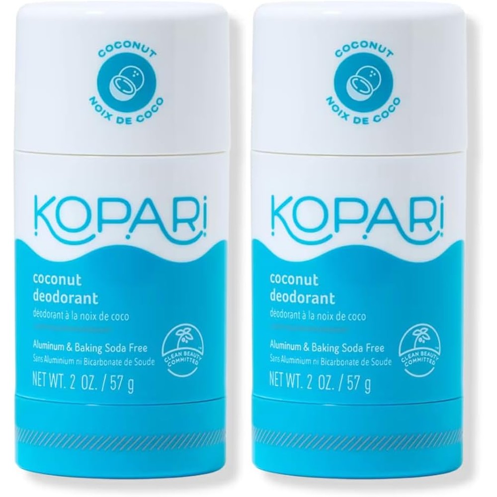 Kopari Aluminum Free Coconut Deodorant Plant Based Formula Original Scent 2 Pack 2 Ounce