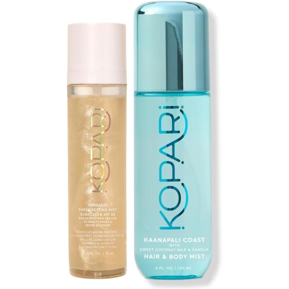 Kopari Sunglaze Sheer Setting Mist Sunscreen SPF 50 And Hair And Body Mist Kaanapali Coast