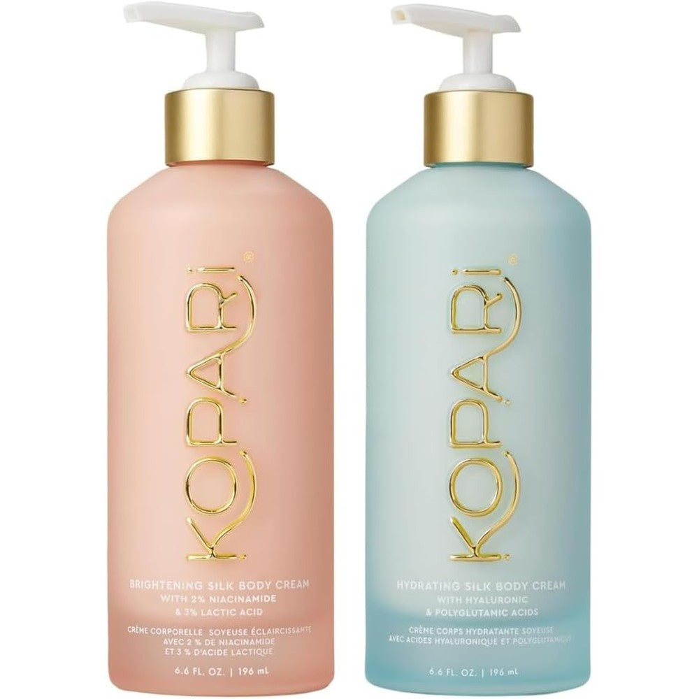 Kopari Silk Renewal Body Duo Brightening Silk Body Cream And Hydrating Silk Body Cream Body Lotion Set