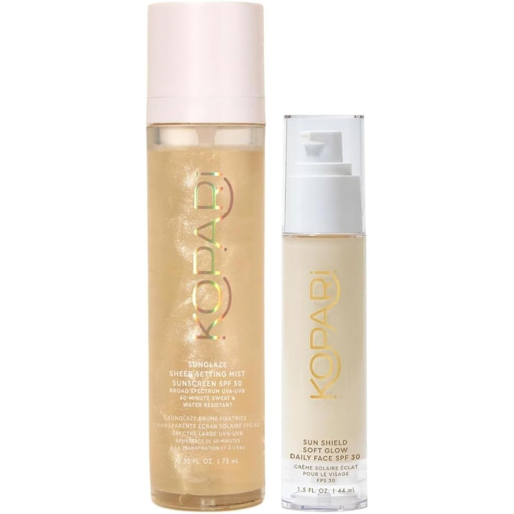 Kopari Sunglaze Sheer Setting Mist Sunscreen SPF 50, Weightless Fast Drying Ultra-Fine Setting Spray, 2.53 Fluid Ounce