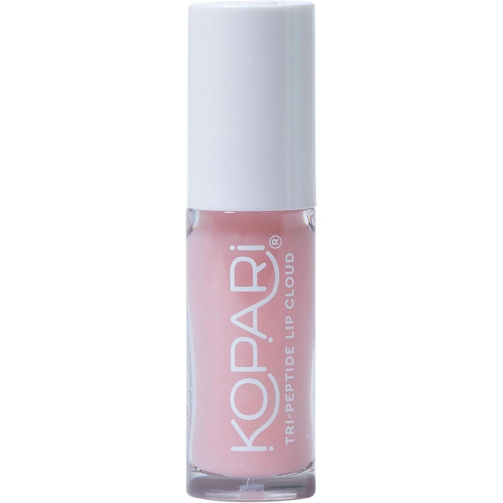 Kopari Tri-Peptide Lip Cloud Sheer Pink Plumping Lip Oil Infused With Ceramides And Hyaluronic Acid 0.17 Fluid Ounce
