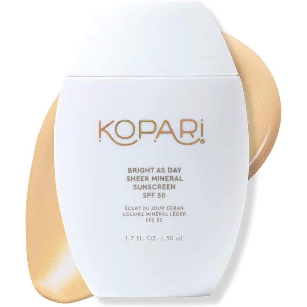 Kopari Bright As Day Sheer Mineral Sunscreen SPF 50 With Vitamin C And Niacinamide 1.7 Ounce