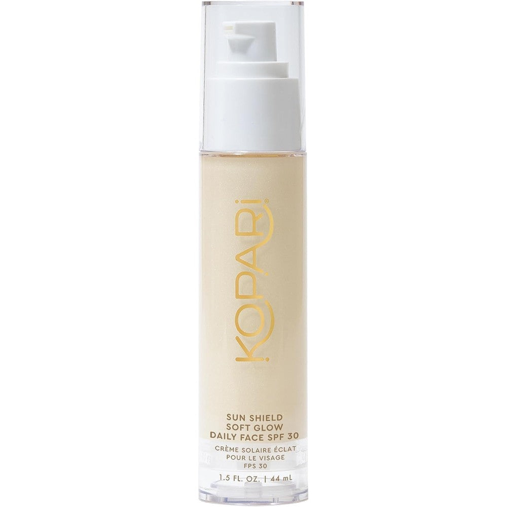 Kopari Sun Shield Soft Glow Daily Face SPF 30 Sheer Lightweight Sunscreen 1.5 Ounce