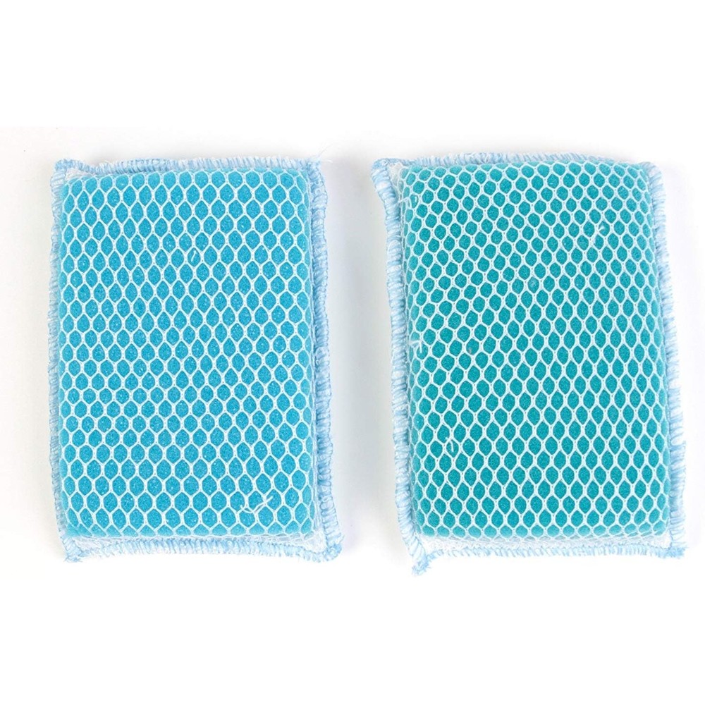 Dawn 438111 Flip It Sponge Non-Scratch Nylon Mesh Scrubber And Terry Cloth Kitchen Cleaning Tool Multicolour Pack Of 2